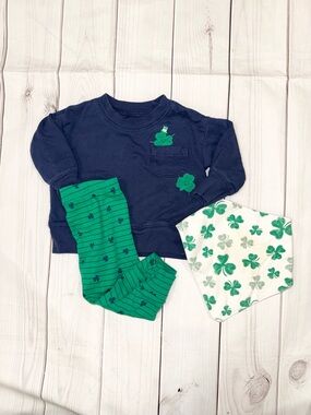 Baby Boy St Patricks Day Outfit Size 9 Months